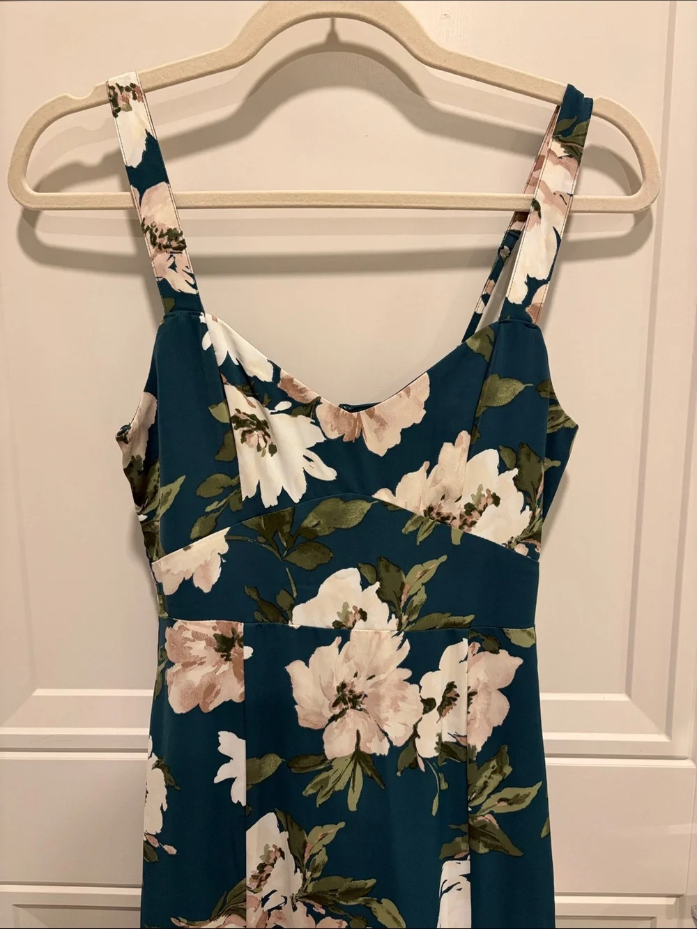 Abercrombie & Fitch Drama Ruffle Tiered Maxi Dress, Green Floral, XXS